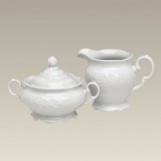 <b>Beautiful Porcelain Frederyka Cream and Sugar</b>